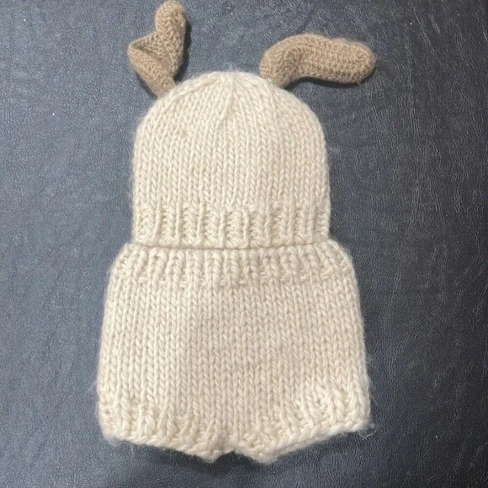 NEW!  So' Dorable Knit Newborn Hand Knit Photo set - Puppy Dog - Size 0 - 3M